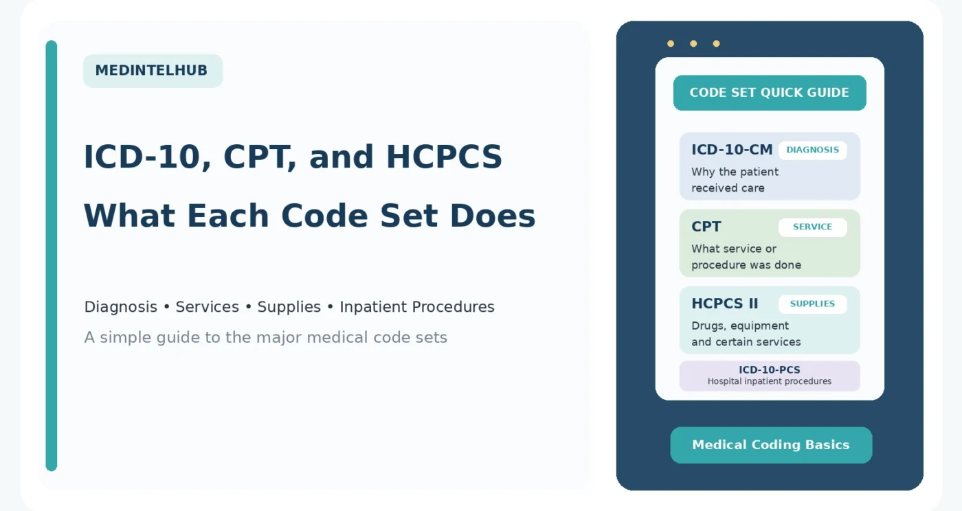 ICD-10, CPT, and HCPCS